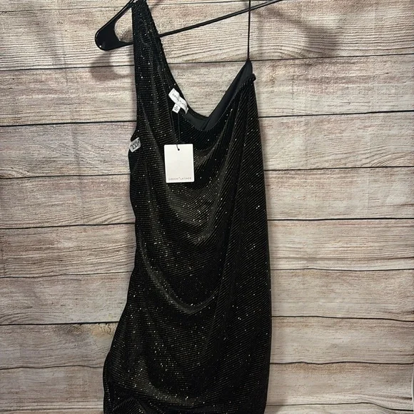 Gibson Latimer Sparkly Beautiful 1 Shoulder Long Dress size XL Bin O - Picture 3 of 7